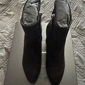 Saint Laurent Lou Suede Ankle Boot
